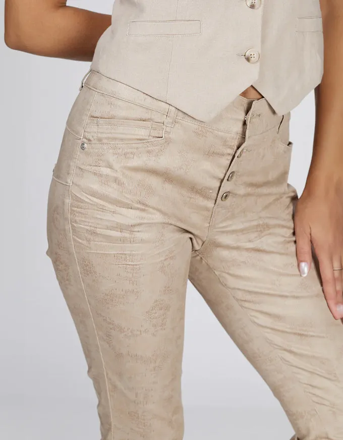 Aimey Boyfriend Jean Coffee