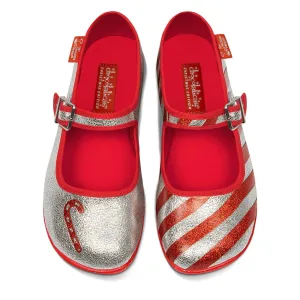 Chocolaticas® Shiny Cane Women's Mary Jane Flat
