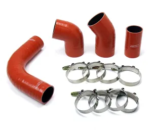 HPS Silicone Intercooler Hoses GMC Sierra 2500 HD/3500 6.6L Duramax LB7 Diesel (02-04) [High Temp Aramid Reinforced Boots Kit] Orange or Black