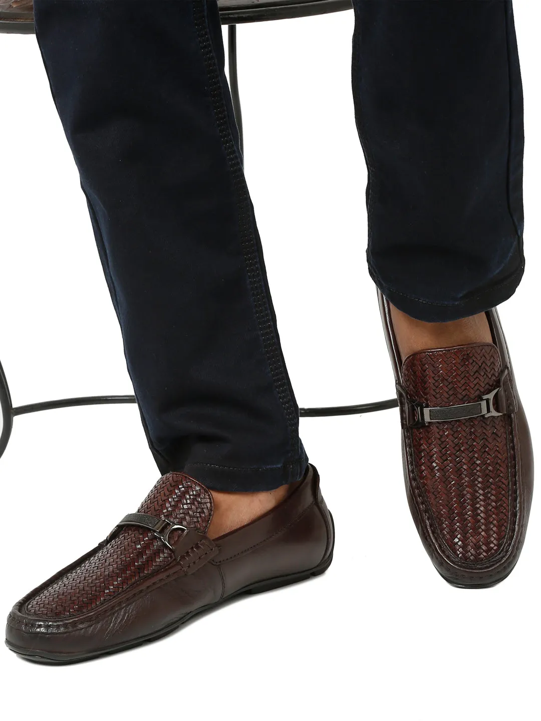 Pelle Albero Brown Loafers Shoes for Men