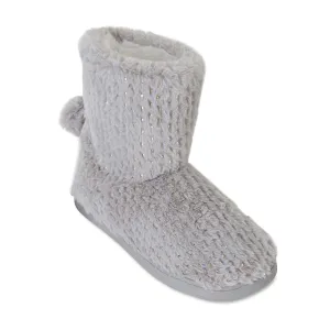 Style Slipper in Grey Fabric
