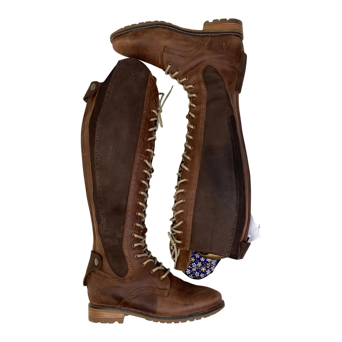 Tredstep 'Legacy 2' Fitted Front Lace Tall Country Boot in Brown - Women's EU 39R (US 8.5 Reg)