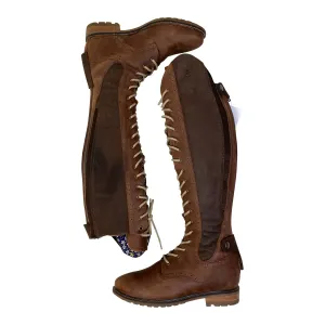 Tredstep 'Legacy 2' Fitted Front Lace Tall Country Boot in Brown - Women's EU 39R (US 8.5 Reg)